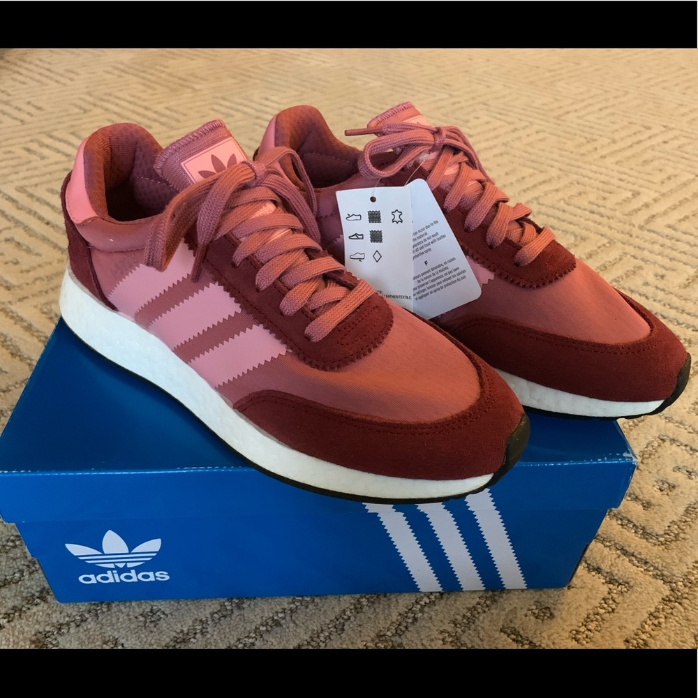 adidas Women's Athletic Shoes in Pink and Burgundy